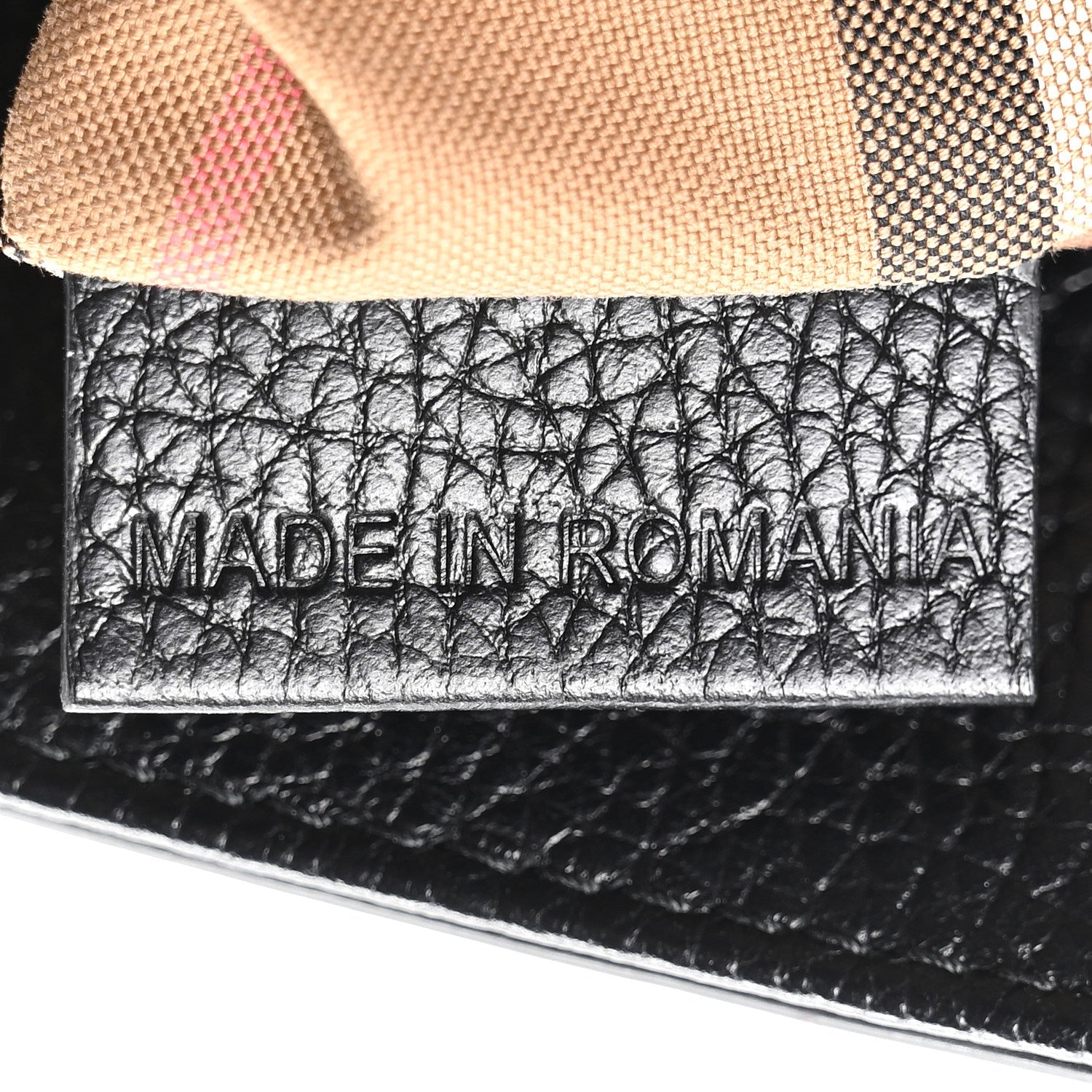 Grainy Calfskin Medium London Tote Bag Black
