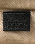 Pebbled Calfskin Small Soho Disco Bag Black