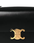 Shiny Calfskin Medium Triomphe Black