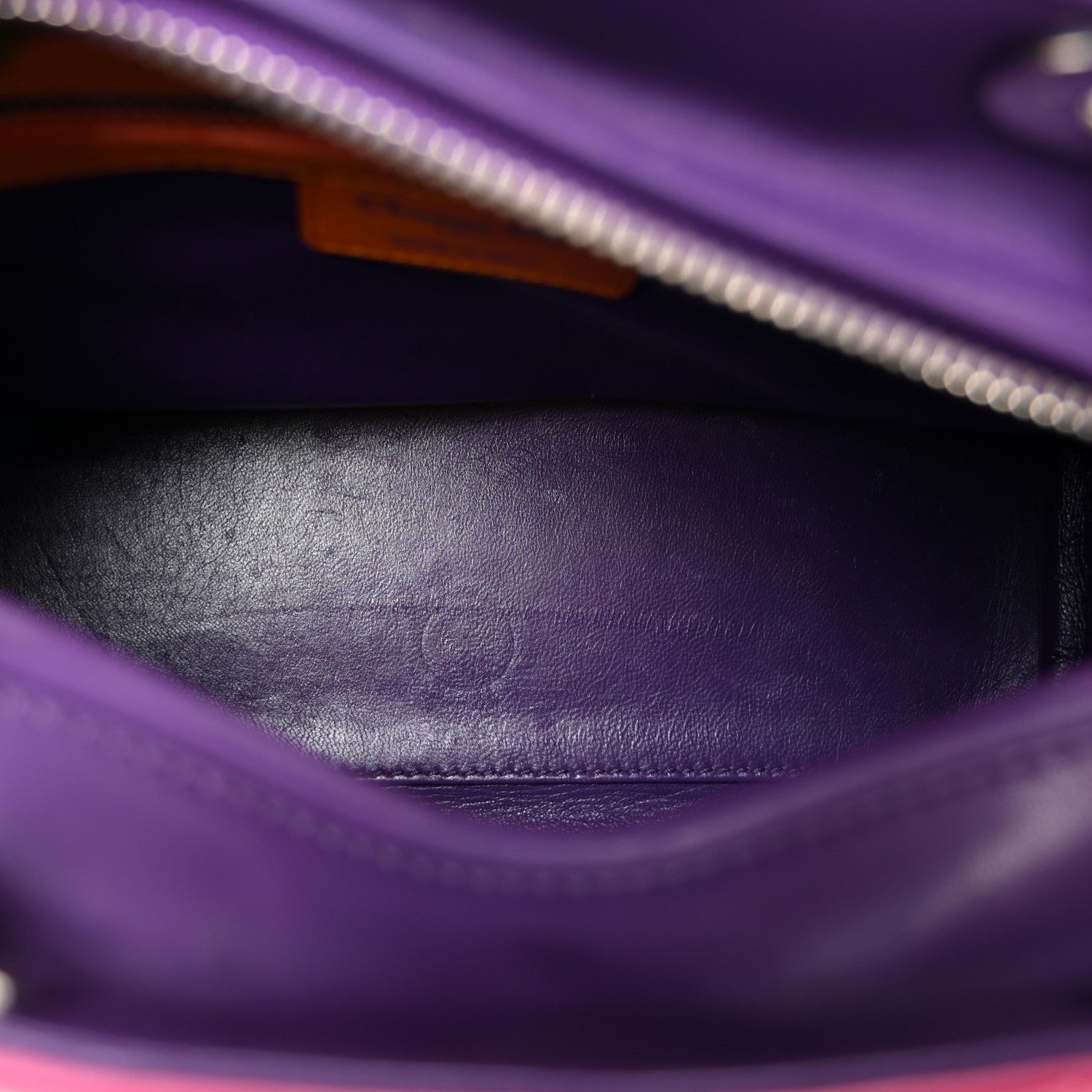 Lambskin Cannage Medium Tri-Color Lady D1OR Pink