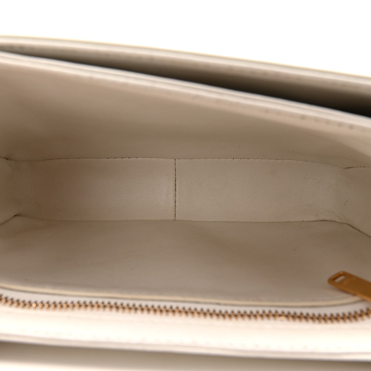 Shiny Calfskin Teen Triomphe Arctic White