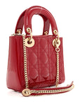 Patent Cannage Mini Lady D1OR Red