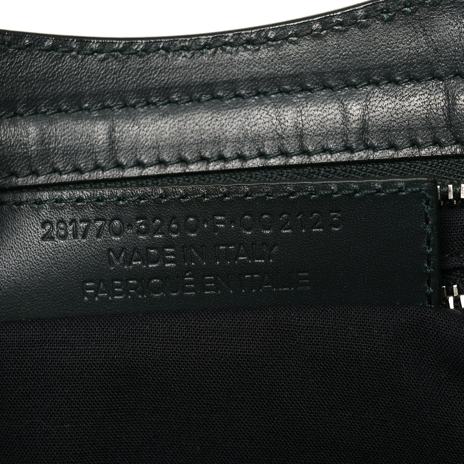 Smooth Calfskin Metallic Patent Giant 12 Silver Hardware City Vert Poker Fonce