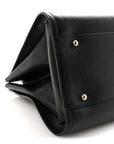 Caviar Small Studded Deauville Tote Black