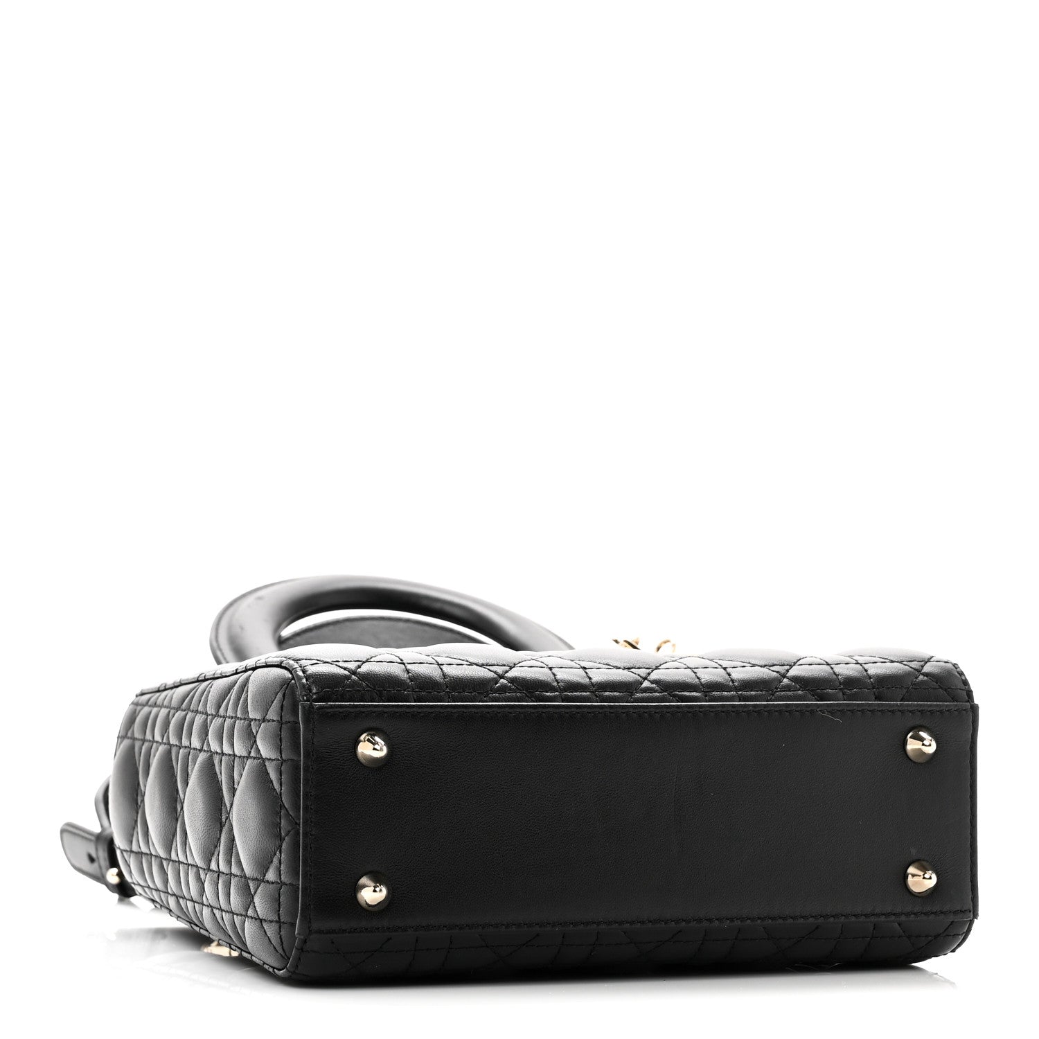 Lambskin Cannage Small My ABCD1OR Lady D1OR Black