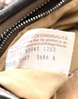 Metallic Nappa Intrecciato Medium Veneta Hobo Pewter