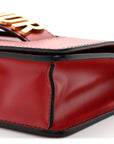 Calfskin J'AD1OR Chain Flap Bag Red