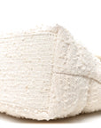 Boucle Tweed Quilted Small Loulou Puffer Monogram Chain Satchel Crema Soft