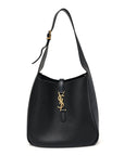Smooth Calfskin Small Le 5 A 7 Soft Hobo Black