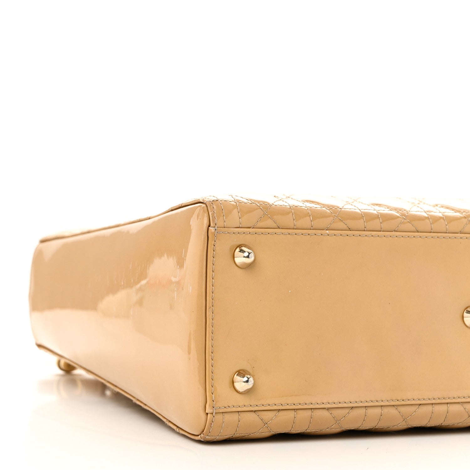 Patent Cannage Large Lady D1OR Dark Beige