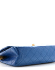 Metallic Calfskin Quilted 2.55 Reissue 225 Flap Blue