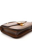 Box Calfskin Medium Classic Box Flap Bag Camel