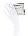 Metallic Saffiano Cardholder Silver