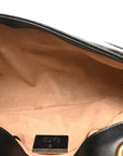 Calfskin Matelasse Mini GG Marmont Shoulder Bag Black