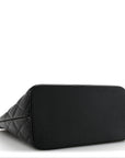 Caviar Quilted Medallion Tote Black