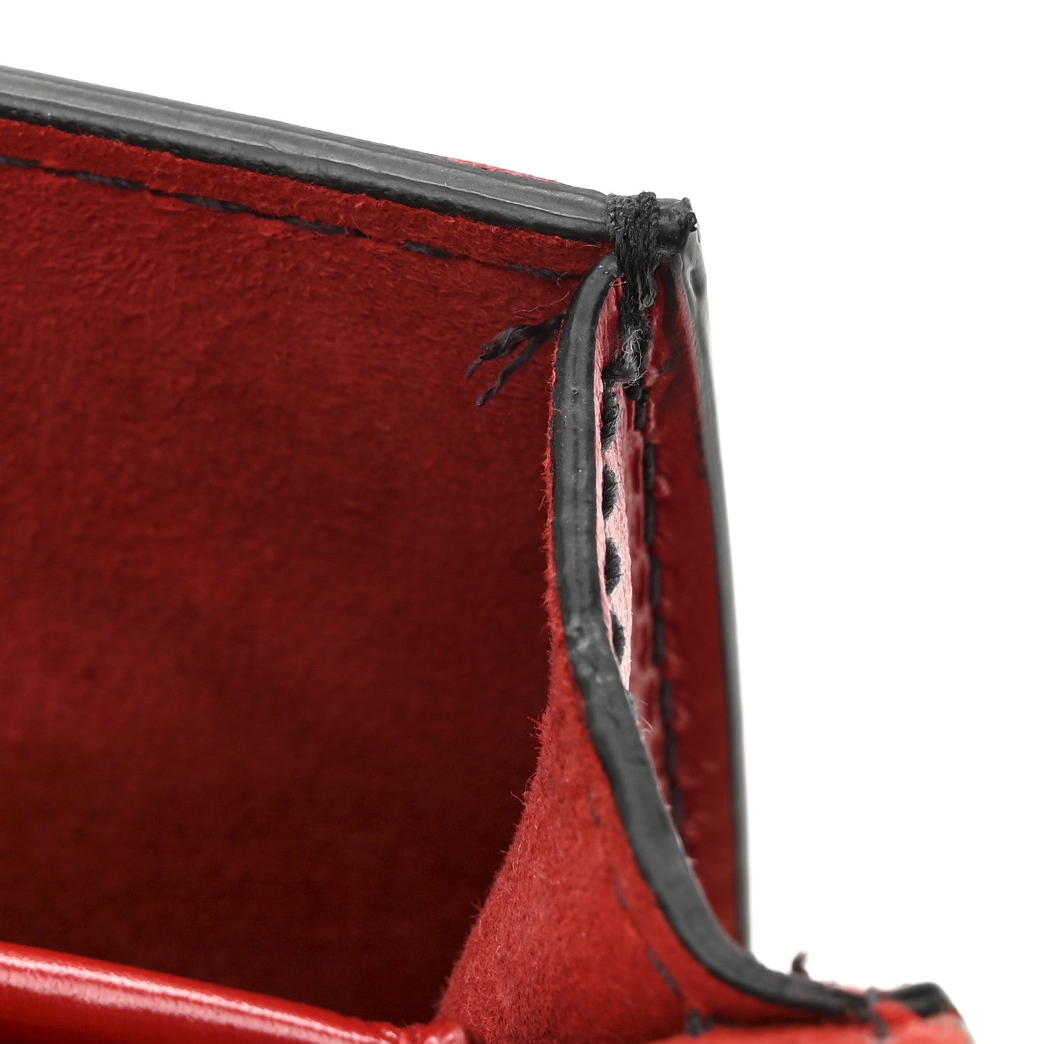 Calfskin J'AD1OR Chain Flap Bag Red