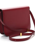 Smooth Calfskin Medium Classic Box Flap Bag Red