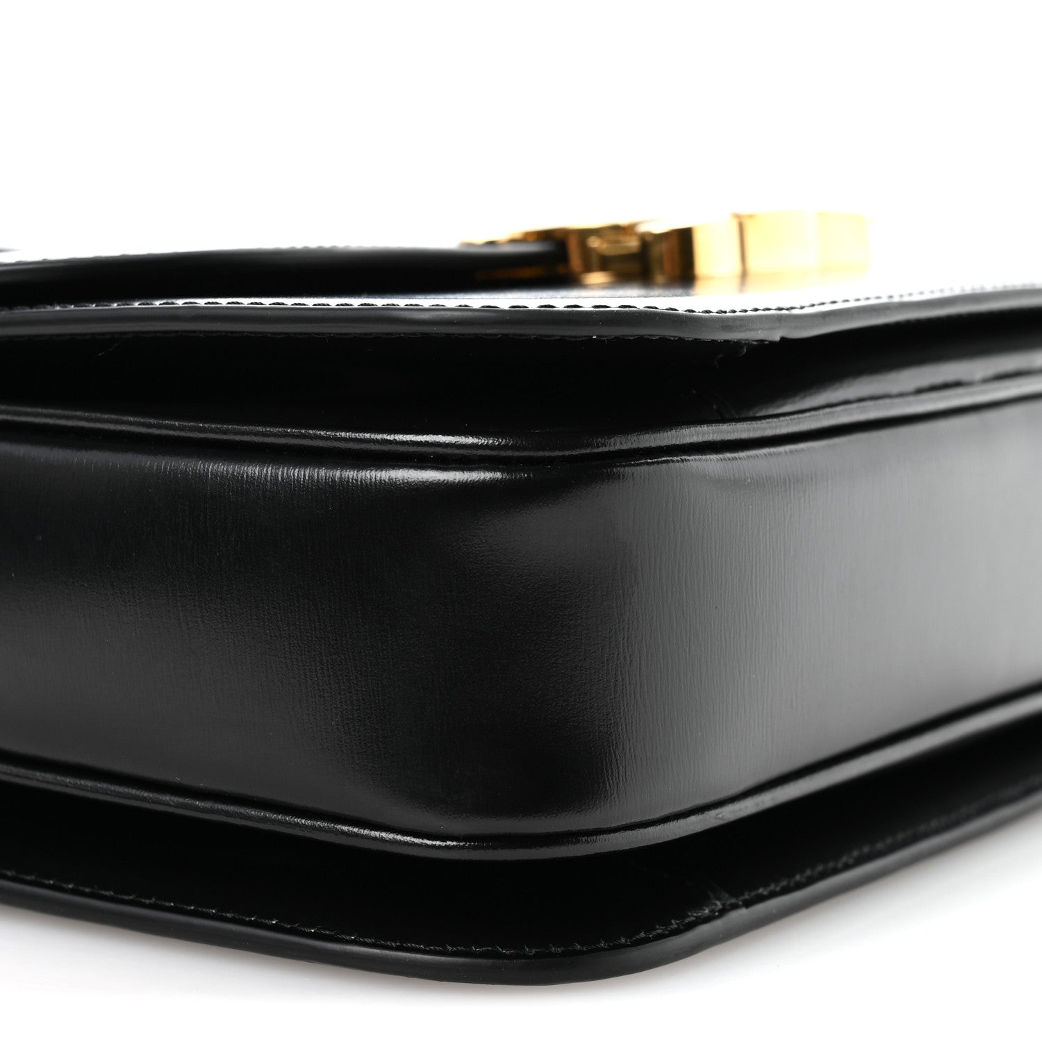Shiny Calfskin Medium Triomphe Black