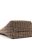 Tweed Small Sangle Bucket Bag Beige