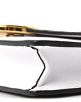 Vitello Cruise F is FNDI Bi-Color FF 1974 Embossed Medium Envelope Wallet On Chain Maya Black White