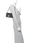 Canvas Calfskin Triomphe Shoulder Bag Tan