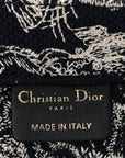 Canvas Embroidered Medium D1ORiviera Toile De Jouy Book Tote Blue