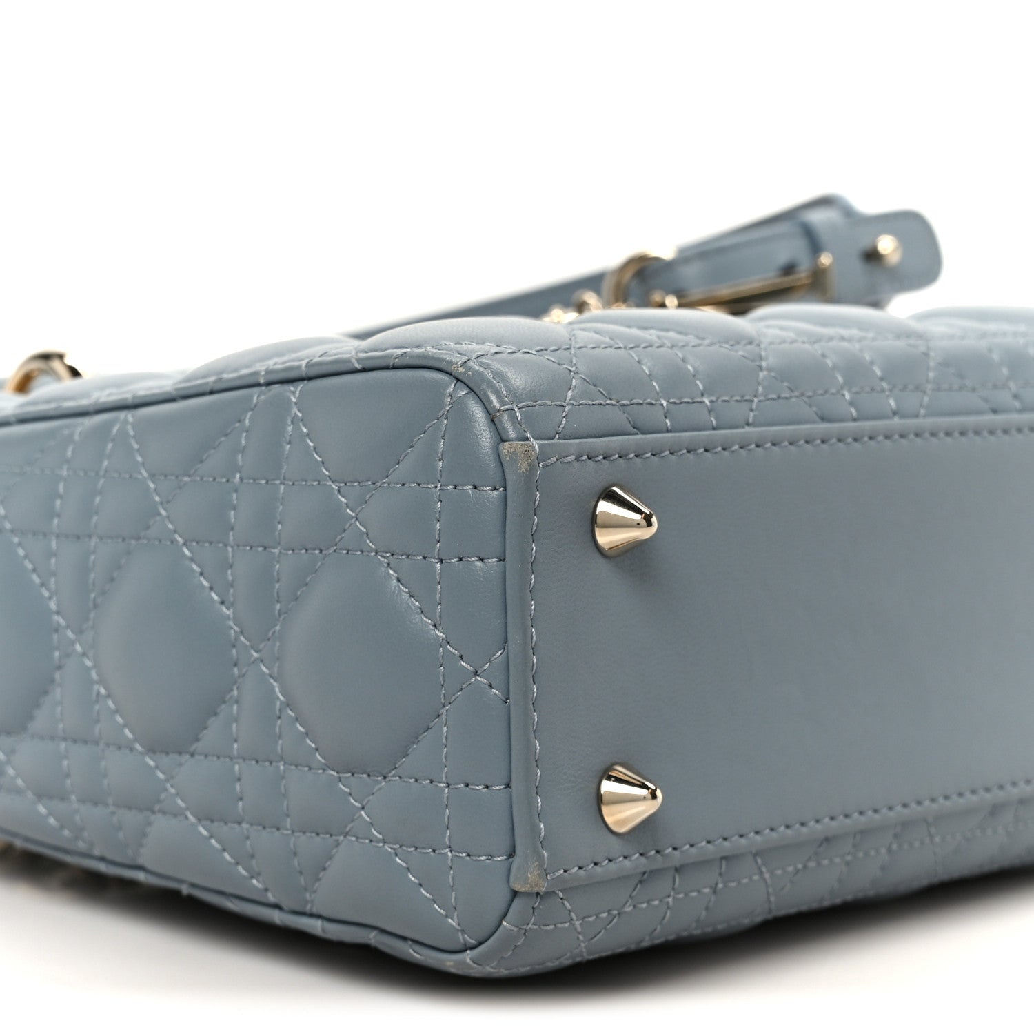Lambskin Cannage Small My ABCD1OR Lady D1OR Cloud Blue
