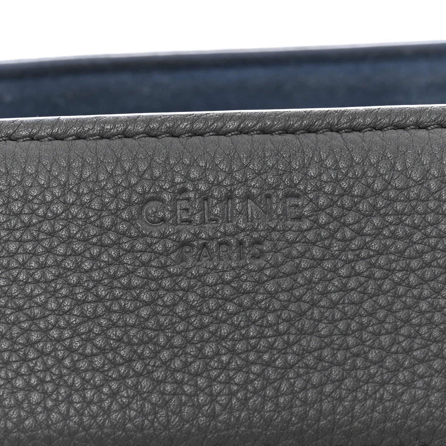 Baby Grained Calfskin Medium Phantom Luggage Kohl