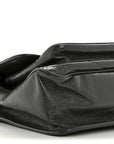 Crinkled Calfskin Matelasse Monogram Medium Niki Chain Satchel Storm