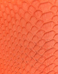 Snakeskin Medium Classic Box Flap Orange