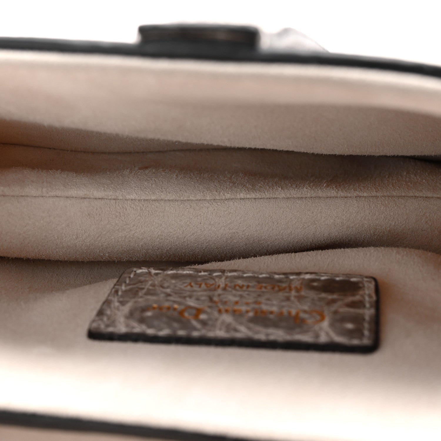 Niloticus Crocodile Himalaya Mini Saddle Bag Latte
