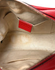 Pebbled Calfskin Small Soho Disco Bag Vibrant Red