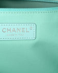 Shaded Calfskin Medium Deauville Tote Light Green Turquoise Purple