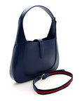 Sea Calfskin Web Medium Jackie 1961 Hobo Plastic Blue