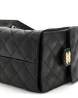 Caviar Quilted Small CHNL 25 Handbag Black
