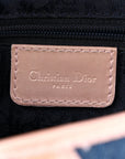 Patent Denim Jeans Saddle Bag Blue Pink