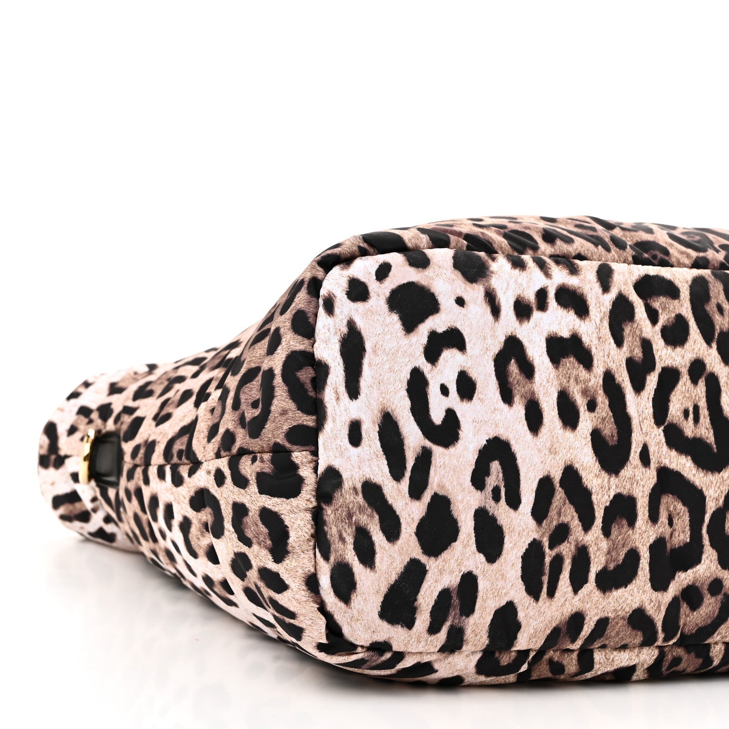 Nylon Leopard Print Changing Bag Brown