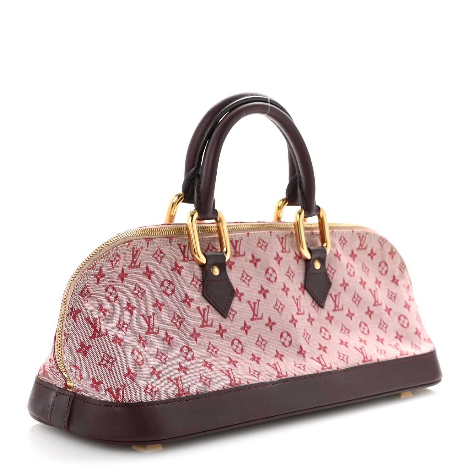 Mini Monogram Alma Long Cherry