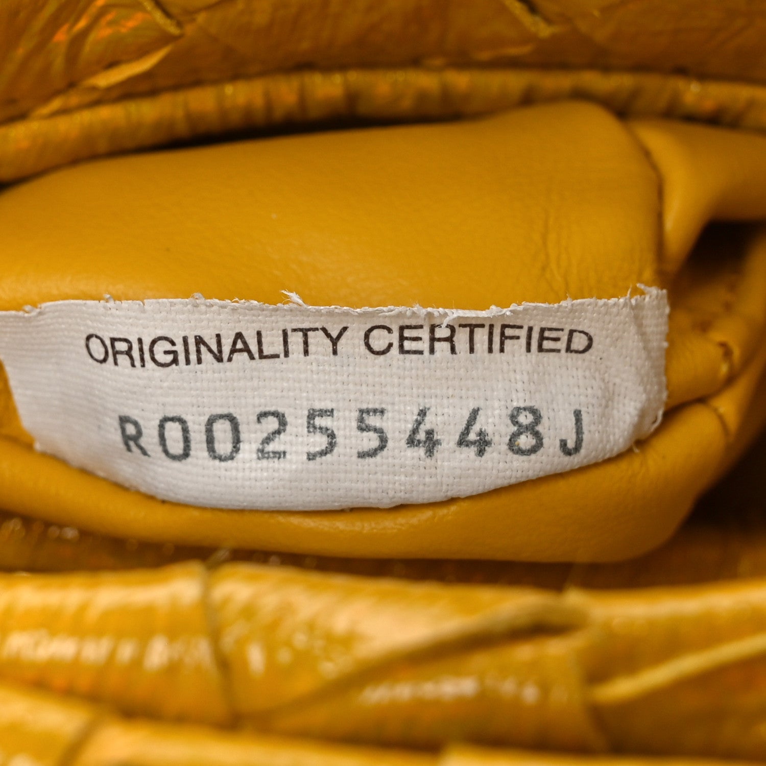 Textured Deerskin Intrecciato Candy Jodie Yellow