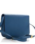 Goatskin Medium Classic Box Flap Bag Deepsea