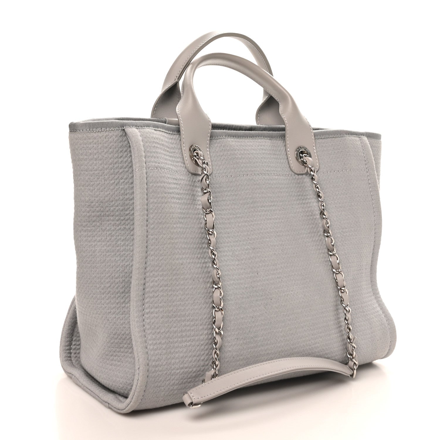 Mixed Fibers Small Deauville Tote Light Grey