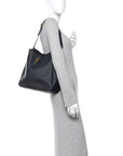 Supple Calfskin Large Le 5 A 7 Soft Hobo Bleu Abysse