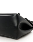 Calfskin Medium Falcon Shoulder Bag Black