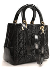 Patent Cannage Medium Lady D1OR Dark Brown