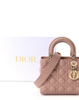 Lambskin Cannage Small Lucky Badges My Lady D1OR Fard