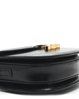 Shiny Calfskin Besace Clea Triomphe Black