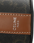 Triomphe Canvas Vertical Cylinder Bag Tan