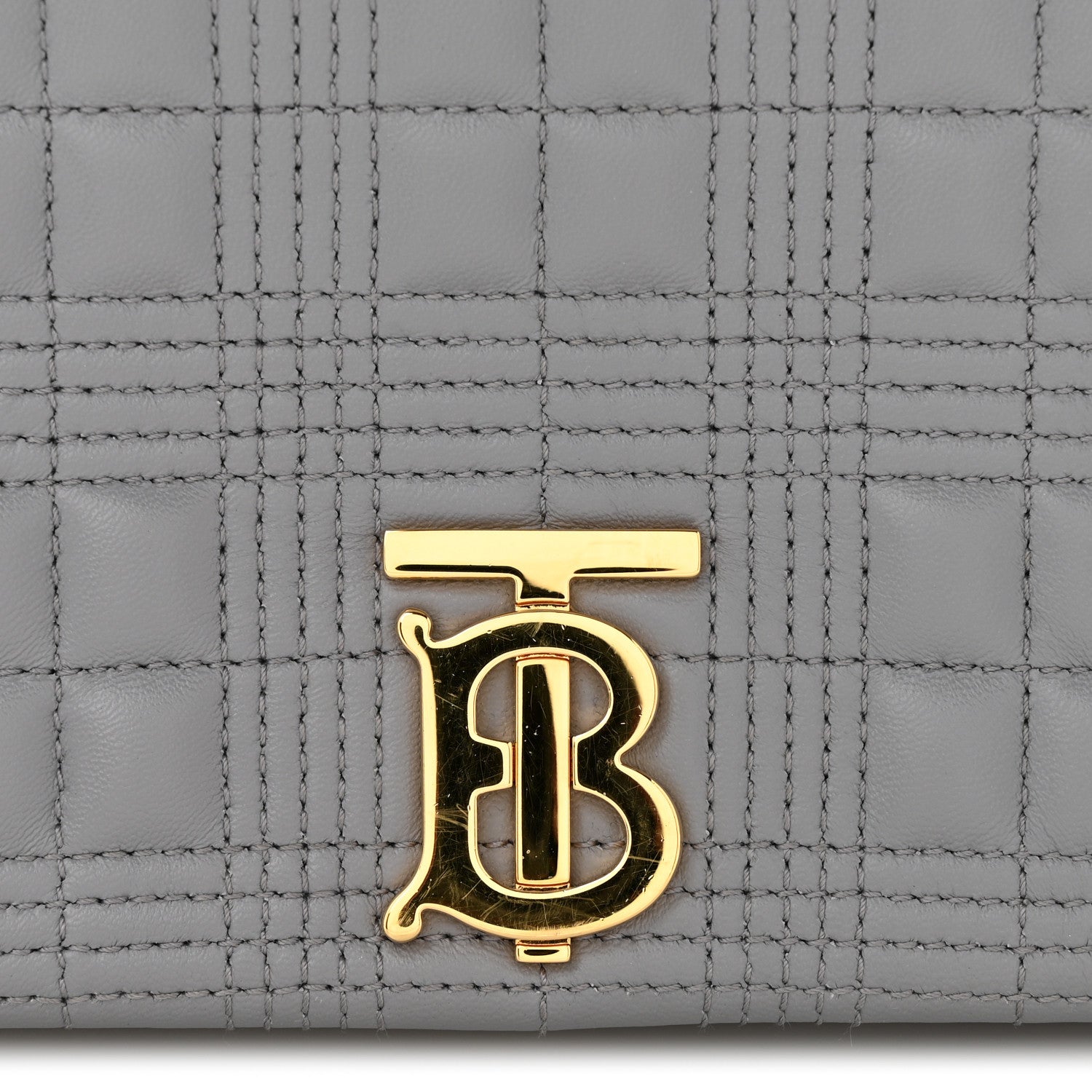 Lambskin Quilted Small Lola Bag Grey