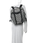 Oblique Calfskin Safari Backpack Navy Blue