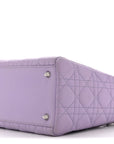 Lambskin Cannage Medium Lady D1OR Purple